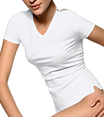 ADAM Cap Sleeve Vee Shirt